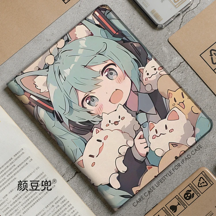 MIKU Hatsune Anime For iPad Air 4 5 Mini 5 6 Case Luxury Silicone For Pro 12.9 11 For iPad 10th Protective Shell Pro13 2024