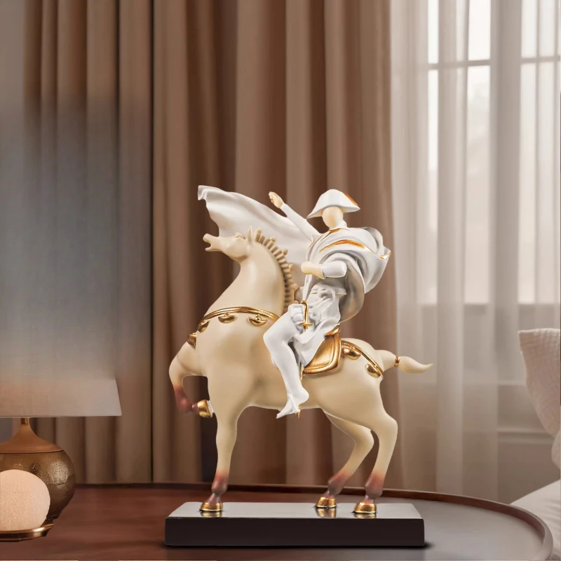 Creative Light Luxury High-end Home Decoration Napoleon Knight Success Statue Ornament TV Cabinet Porch Wine Cabinet Desk Gift