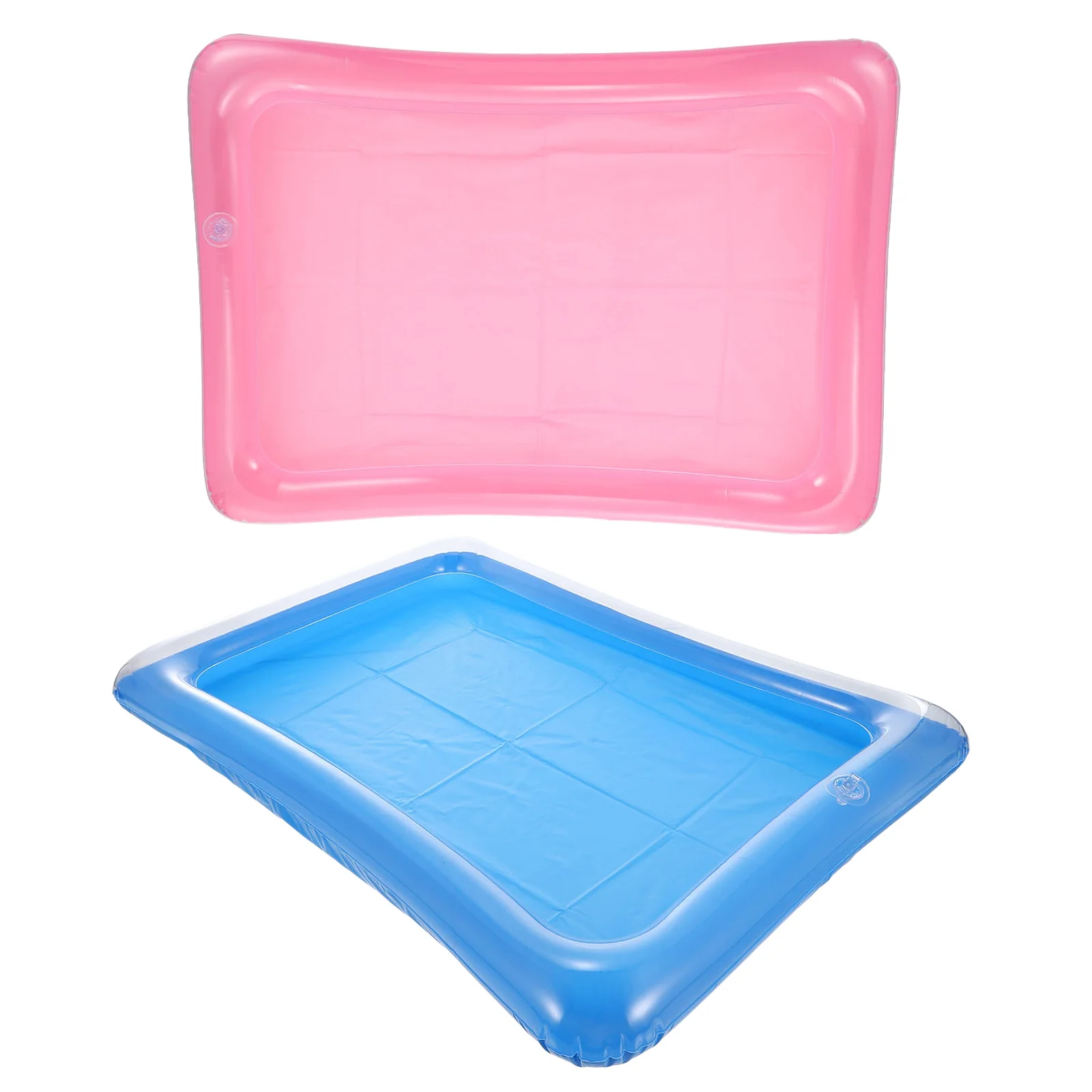 

NOLITOY 2Pcs Inflatable Floating Ice Tray for Pool Camping Outdoor Drink Cooler Water Float Decoration