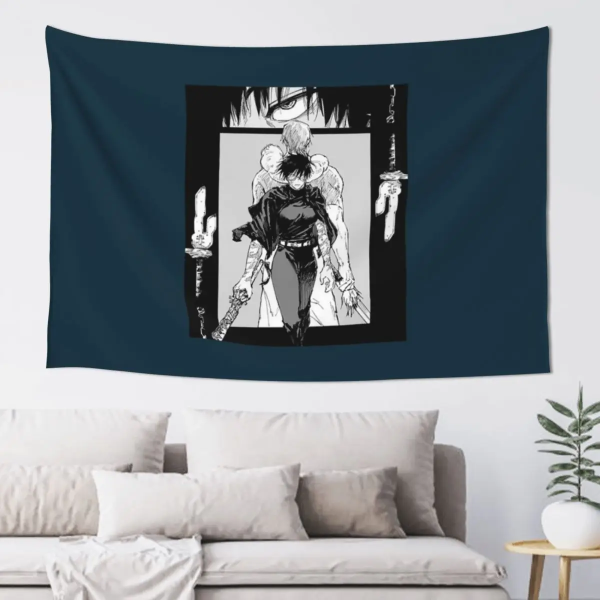 

jujutsu Tapestry Wall Deco Wall Coverings Christmas Decoration Things To Decorate The Room Tapestry