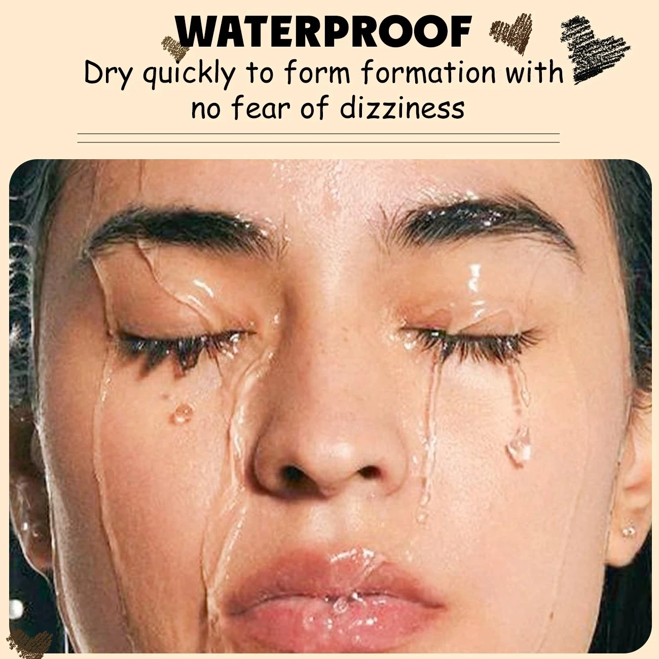 Elegante lápiz de cejas triangular, impermeable, a prueba de manchas, lápiz de cejas de doble punta con pincel, adecuado para principiantes