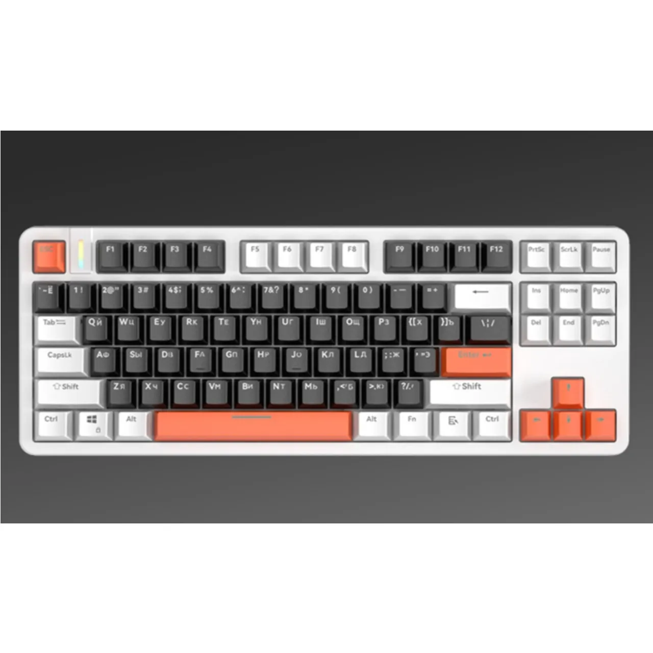 Russian wired keyboard, gaming keyboard, illuminated esports mechanical keyboard, waterproof