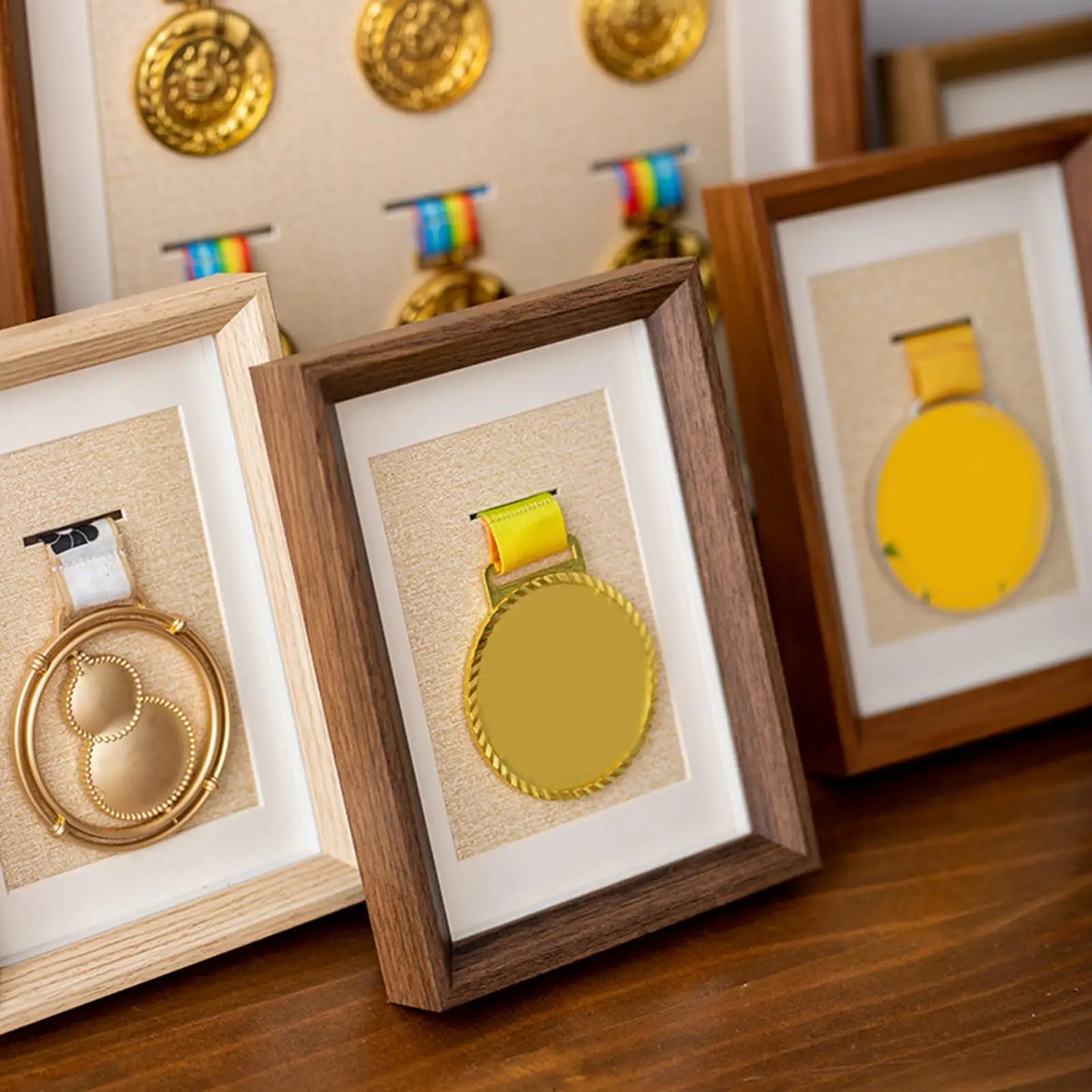 Medal Display Case Shadow Box Decoration Holder Organizer Multipurpose Gifts