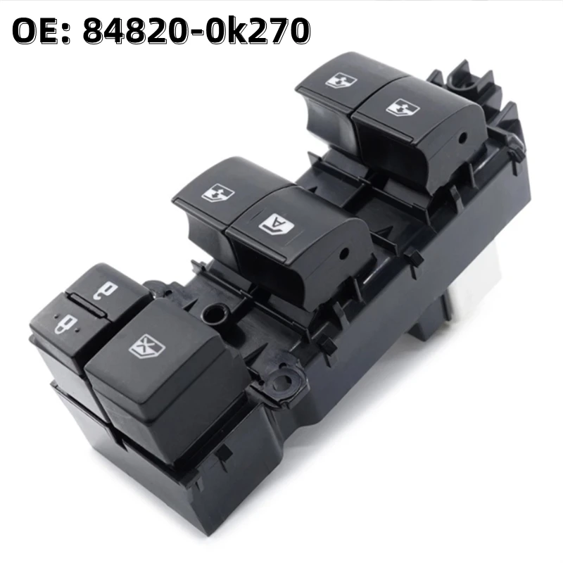 

OE: 84820-0k270 848200k270 LHD Power Window Master Control Switch For 2015-2019 Toyota Hilux