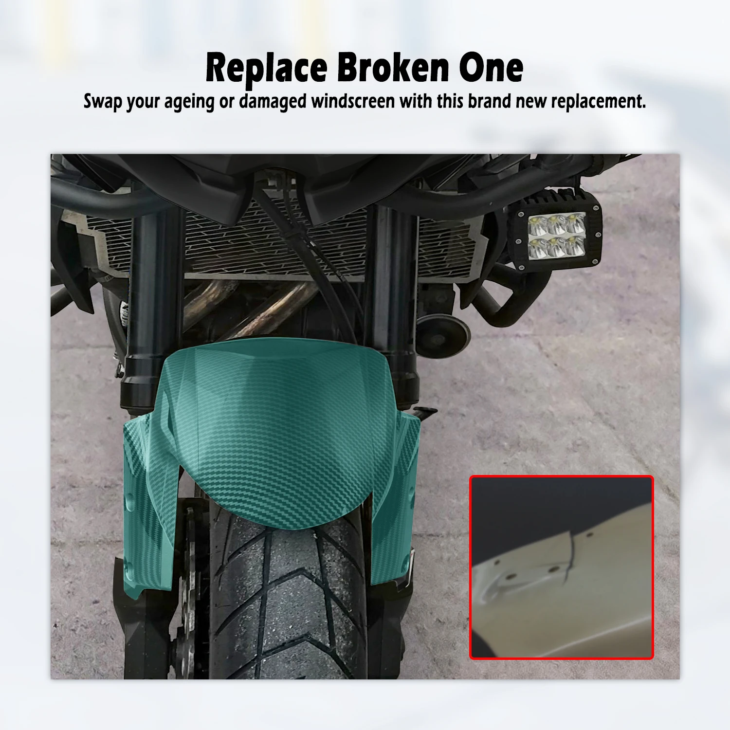 for Versys 650 Front Tire Hugger Fender Mudguard For Kawasaki Versys650 2015-2021 Motorcycle Wheel Splash Guard Accessories