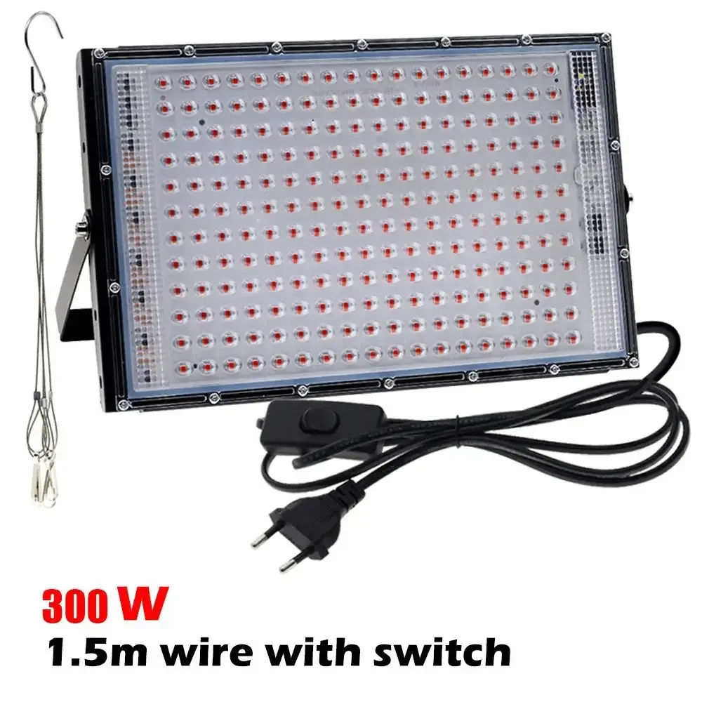 NONE Volle Spektrum Pflanze Lampe Led Licht Indoor Anbau 50W 100W 200W 300W Led Wachsen Hydrokultur licht Phyto Veg Blume Phytolamp 7