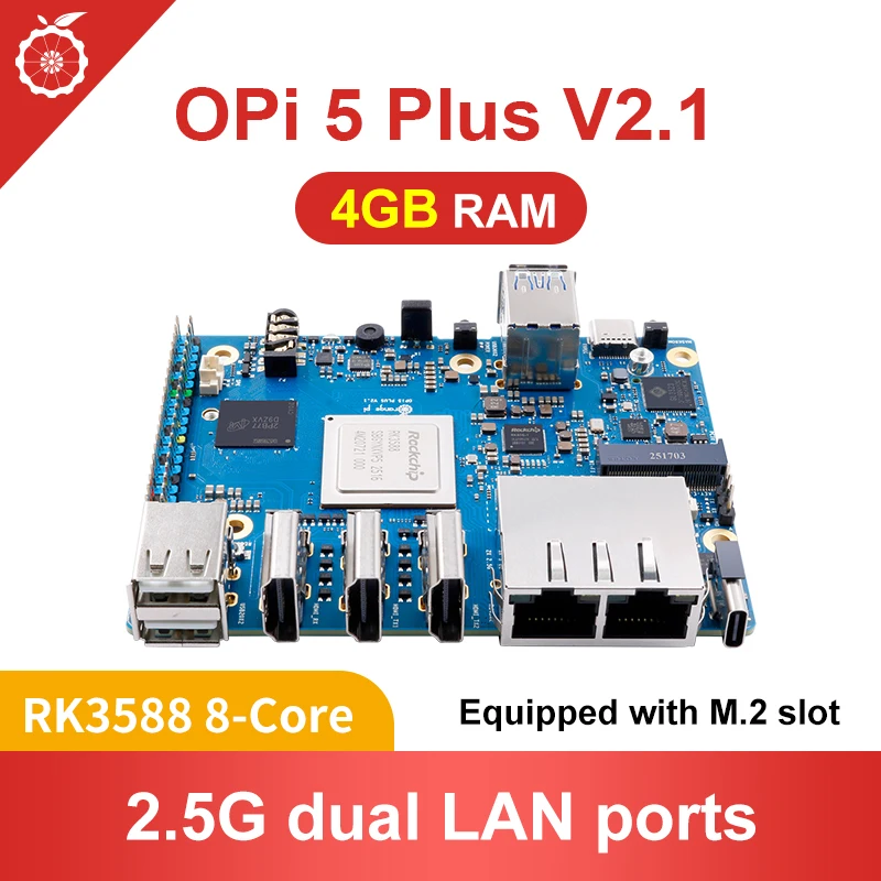 Orange Pi 5 Plus 4GB V2.1 Single Board Computer