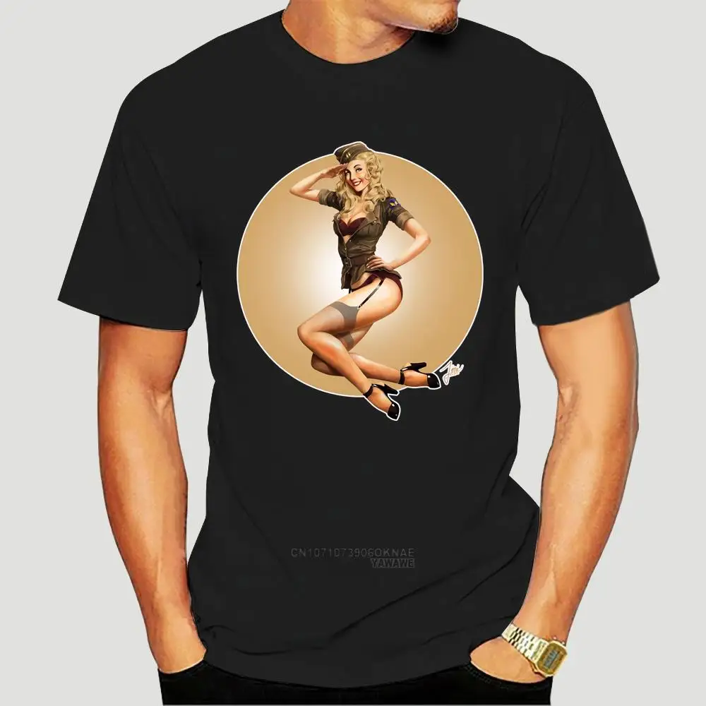 

Summer Tshirt for men Pin Up-Camiseta divertida para hombre, ropa de Hip-Hop, camisetas de diseñador, camisetas de marca, Tops