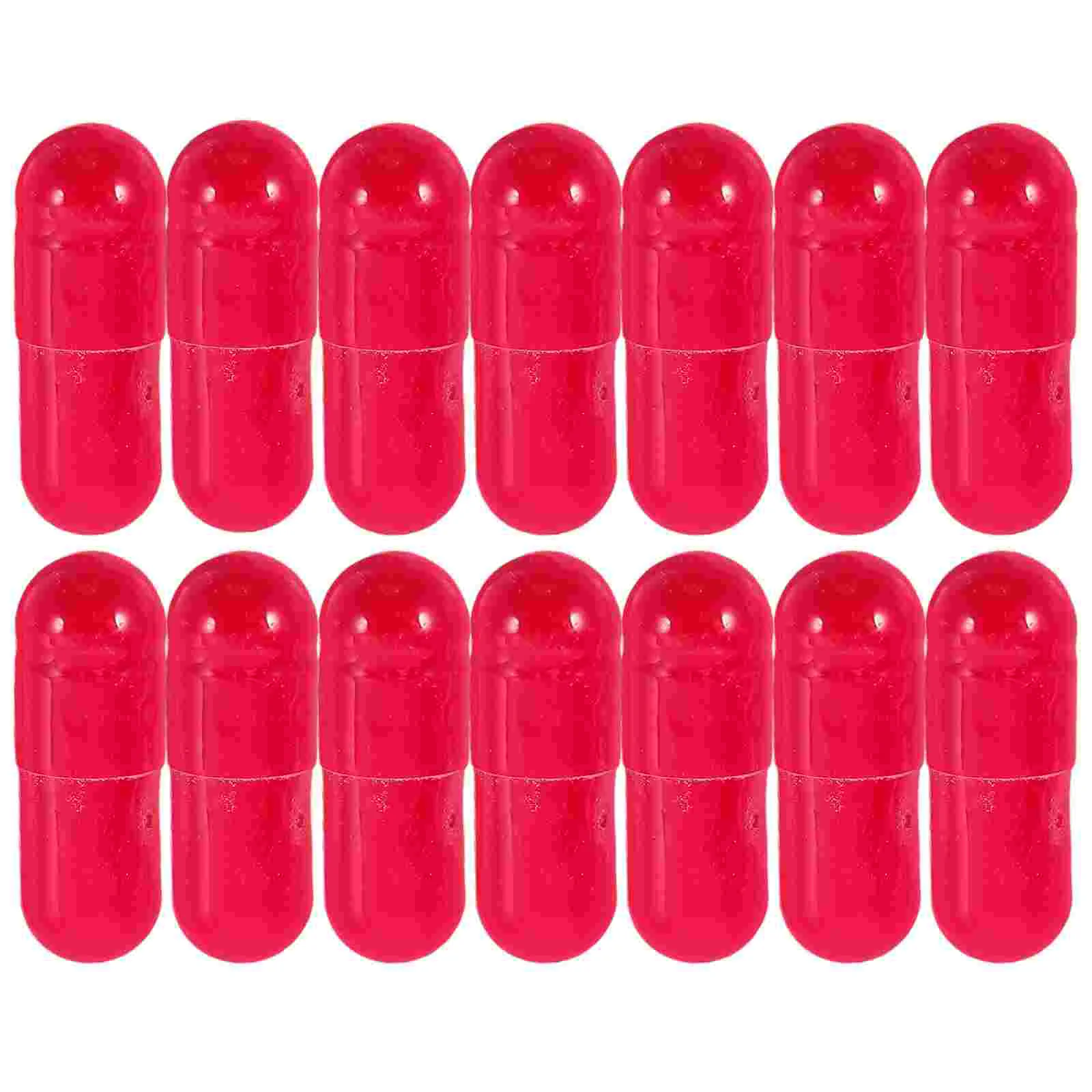 24 Pcs Fake Blood Capsules Halloween Toys Realistic Props Horror Funny Trick Plasma Carmine Party Child Favors Pills Home