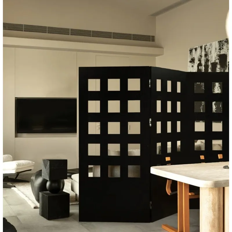 Screen/retro wabi wind folding screen bed and breakfast living room partition