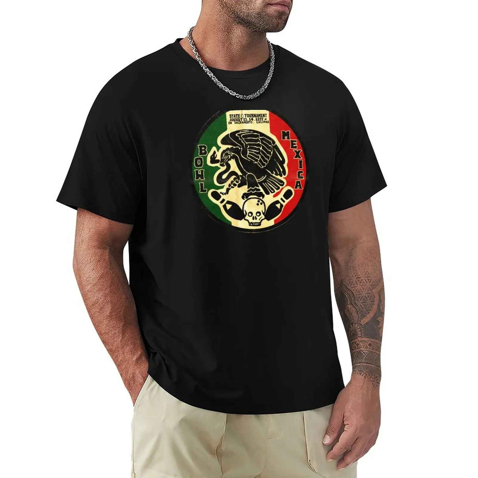 

Vintage Mexican Bowling Tournament T-Shirt vintage anime shirt custom shirt topping tops mens graphic t-shirts anime
