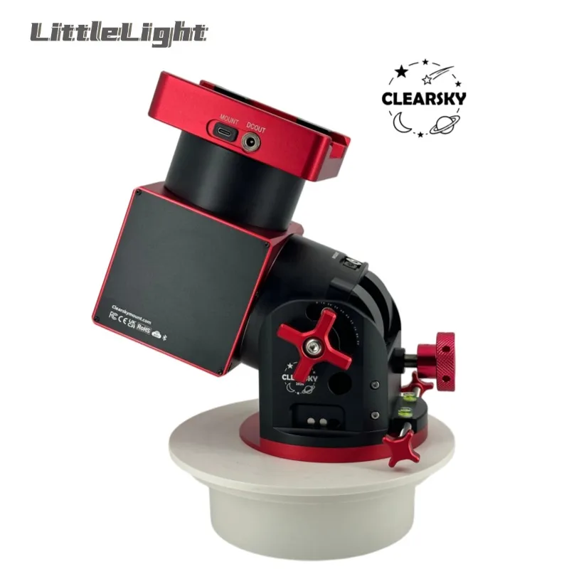 Clearsky ST-20 Harmonic Equatorial Mount With Hub-Dovetail Groove for Astronomical Telescope Compatible with Theodolite Mode