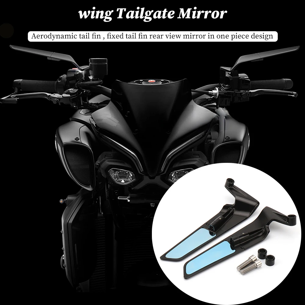 

Motorcycle Universal Rearview Mirror swivel adjustable rearview mirror for yamaha mt10 sp mt10 abs MT10wind wing Tailgate Mirror