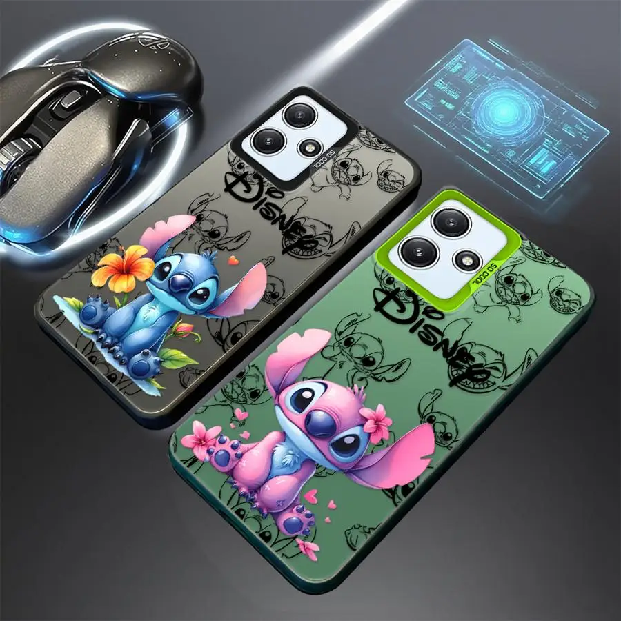 Capa de telefone para xiaomi redmi note 10s 10 11 pro 11s 12 13 14 pro plus casca macia disney casal ponto anjo
