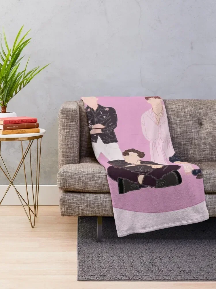 The Vamps Cherry Blossom Throw Blanket Luxury Designer Blankets For Sofas Picnic Blankets