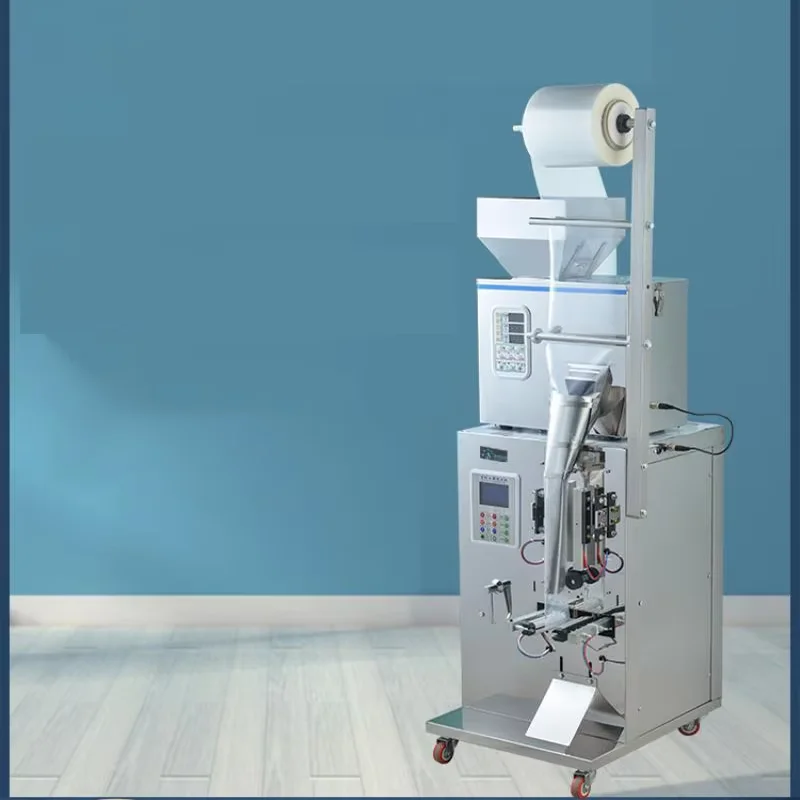 Image of Automatische Wiege-Verpackungsmaschine für Lebensmittel, Kaffeebohnen, Getreide, Pulver, Beutel, Rückendichtung, Füllmaschine