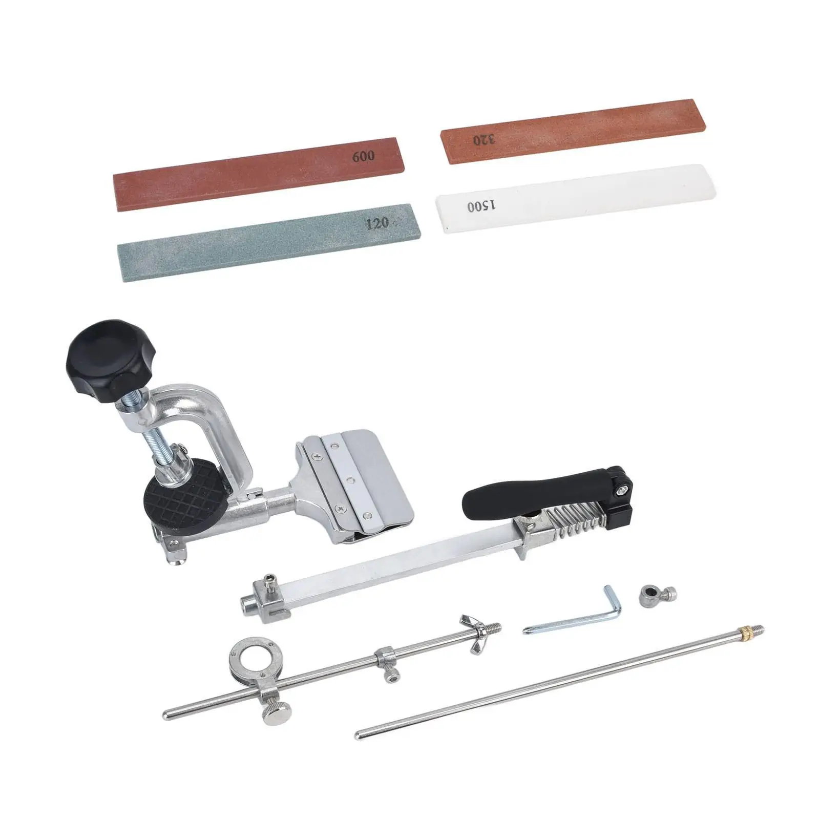 Stainless Steel Kitchen Knife Sharpener System Grinding Machine with Sharpening Stones for Home Use