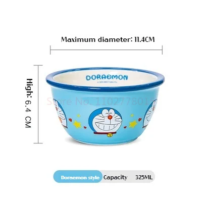 Doraemon Home Ceramic Bowl Shizuka Goda Takeshicartoon Bowl Ceramic Children\'s Breakfast Bowl Doraemon Bowl Kitchen Supplies