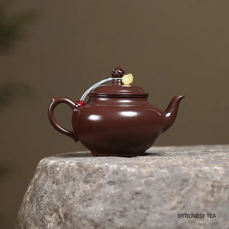 280ml Tradition Yixing Purple Clay Teapot Beauty Tea Infuser Kettle Household Handmade Zisha Tea Pot Chinese Teaware Accessories