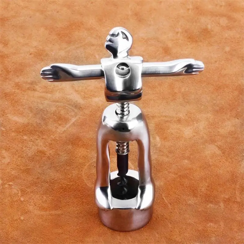 304 stainless steel wine bottle opener, creative humanoid wine opener, wine stopper bottle opener