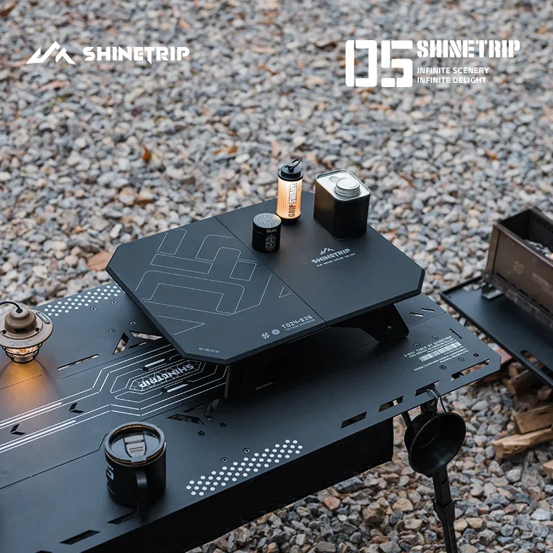 

ShineTrip-05 series dual-use ultra-light table, portable outdoor camping table, ABS folding desk and aluminum stand