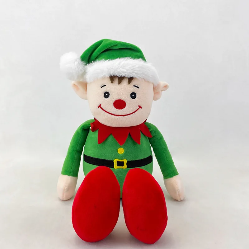 New Fashion Christmas Doll Cute Cartoon Snowman Elf Santa Claus Elk Soft Stuffed Doll Kids Toy Skin Friendly Hot Sale