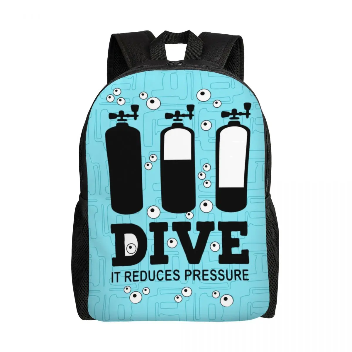 

Scuba Diving Backpack for Women Men School College Student Bookbag Fits 15 Inch Laptop Dive Diver Quote Bags