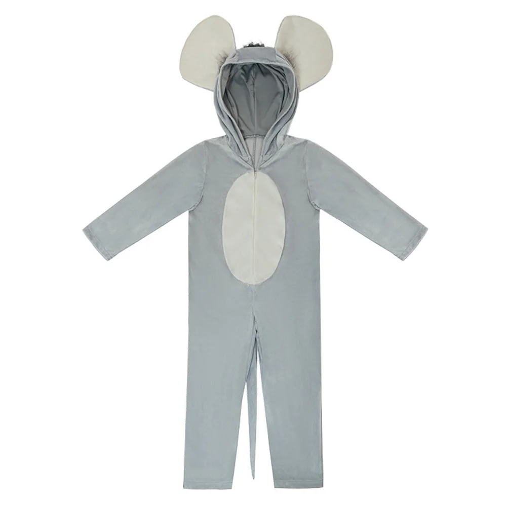 Fancy Schattige Muis Cosplay Jongens Meisjes Jumpsuit Voor Kinderen Cartoon Podium Dierenkostuum Vermomming Roleplay Outfits Halloween Feest