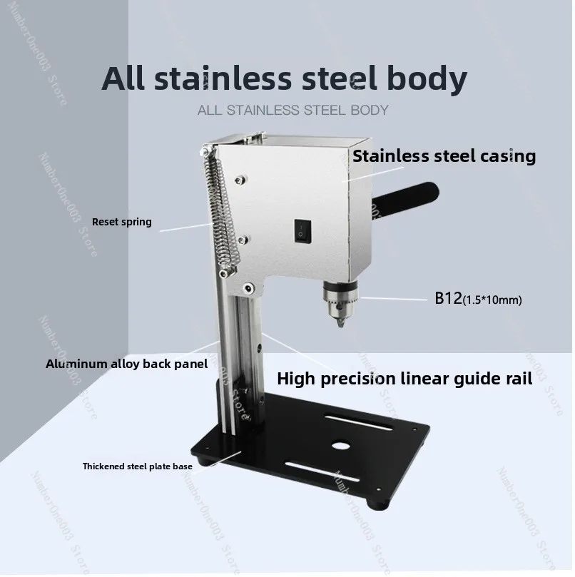

Mini 2nd Gen Bench Drill Tapping Machine Milling Mini Precision DIY Drill Press
