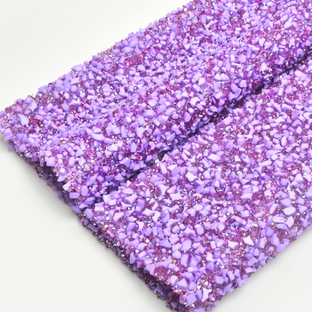 粘着ラインストーンシート,光沢のあるバイオレット,装飾ステッカー,車のタブレット,電話ツール,24x40cm