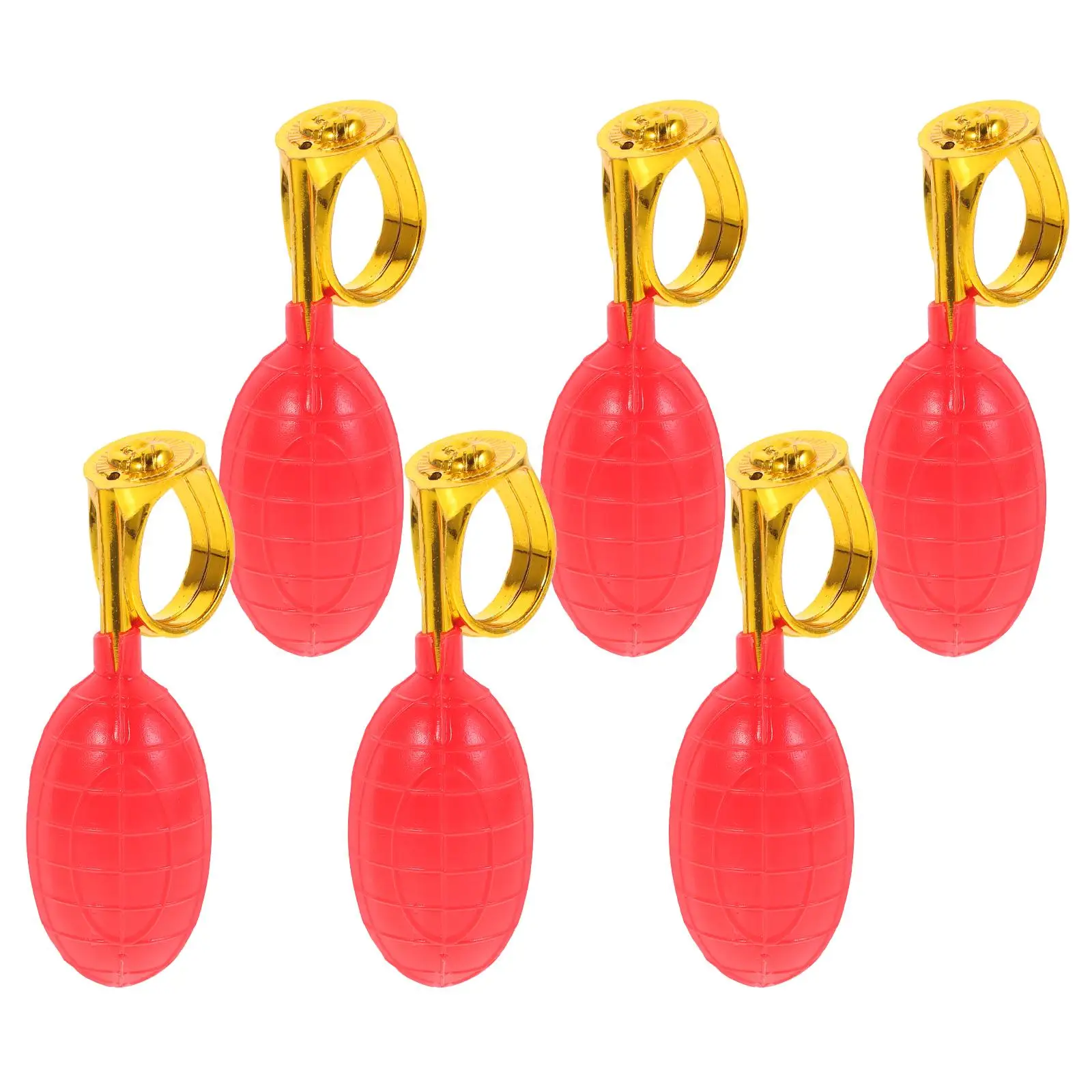 

6pcs Water Spray Rings Trick Props Party Toys Prank Gifts Creative Jokes Birthday Wedding Stage Performance