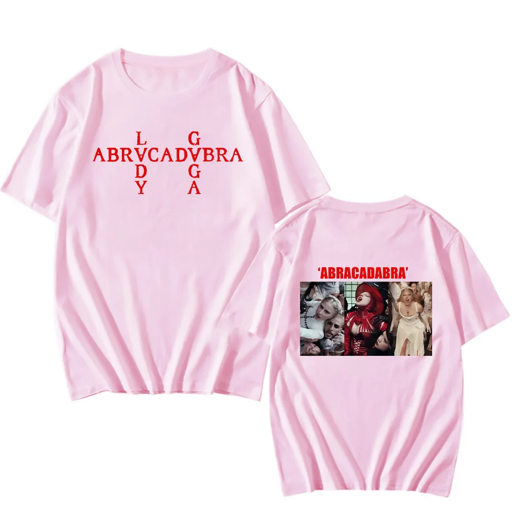 Lady Gaga  Abracadabra 2025 T-Shirt Lady Gaga Fans Tees Women Men Crewneck Casual Tshirts Unisex Pure Cotton Summer Clothes Tops