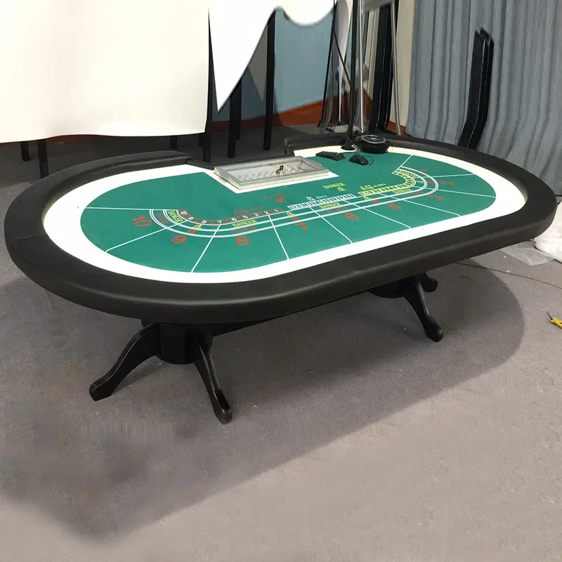 Texas Poker Table Tiger Leg Texas Poker Table Baccarat Factory Direct Sales