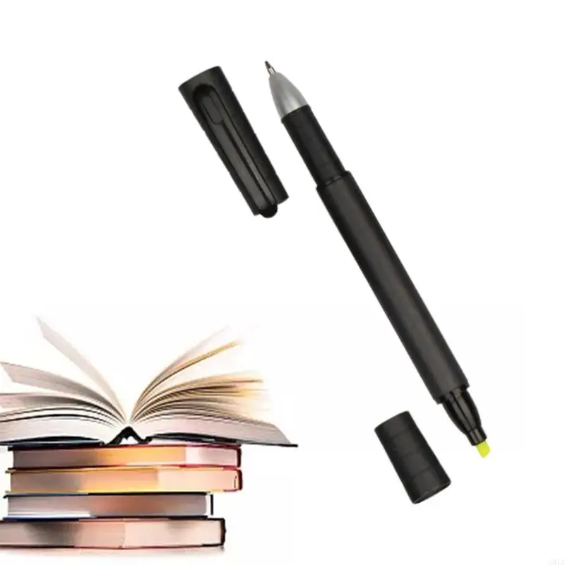 G8TA флуоресцентный маркер ручка черная гель-ручка 2-в-1 для студенческой офисной записной записки для взрослых