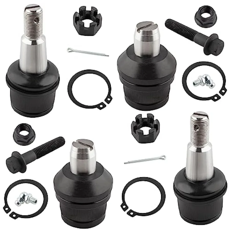 

4pcs Front Upper and Lower Ball Joint Set Fit for Ford E-150 E-250 Econoline E-350 Club Wagon Econoline Club Wagon Super Duty E