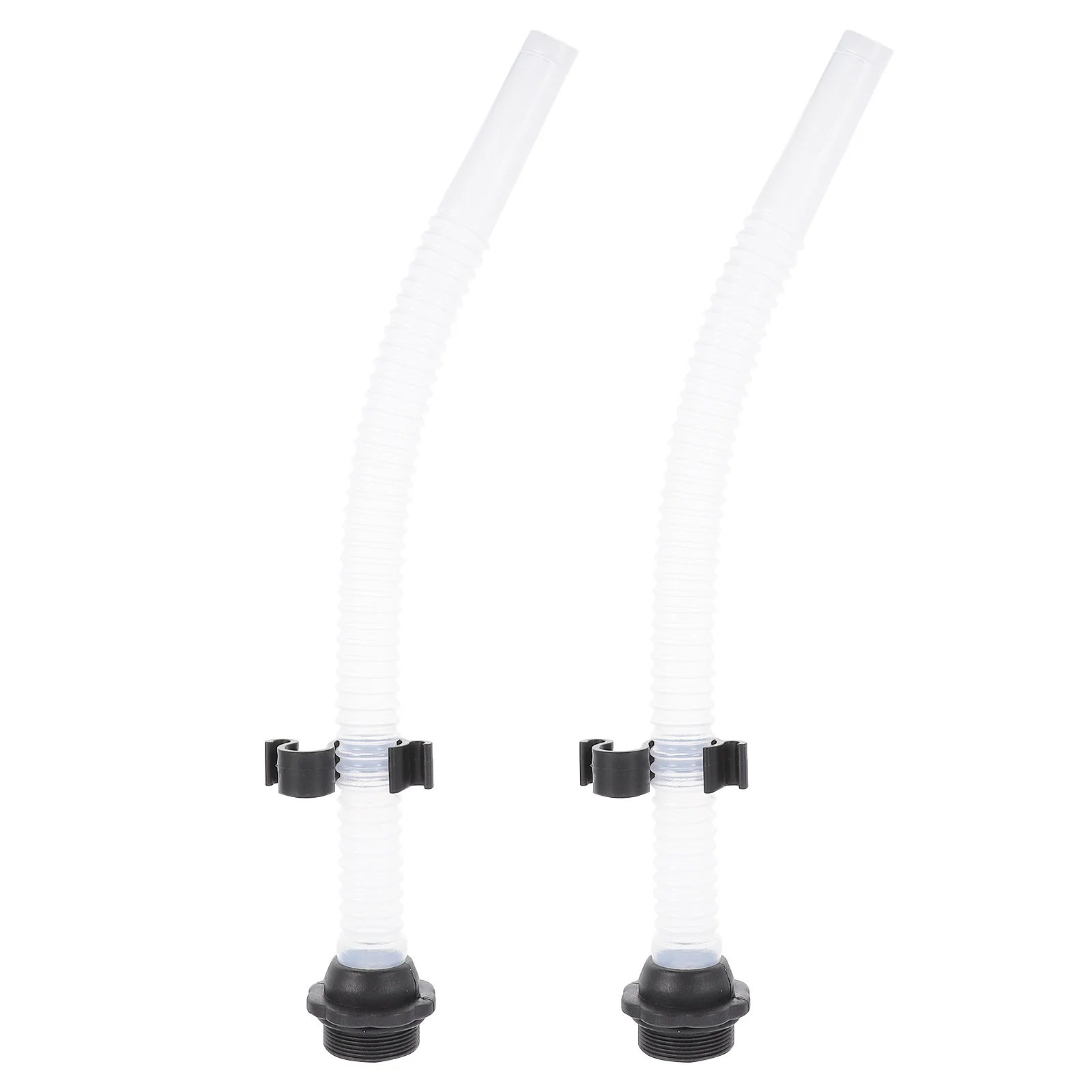 2pcs Plastic Spouts Universal Fuel Nozzle 360° Flexible Spout For Gas Can Aluminum Fuel Can Nozzle Generator Parts Accessory