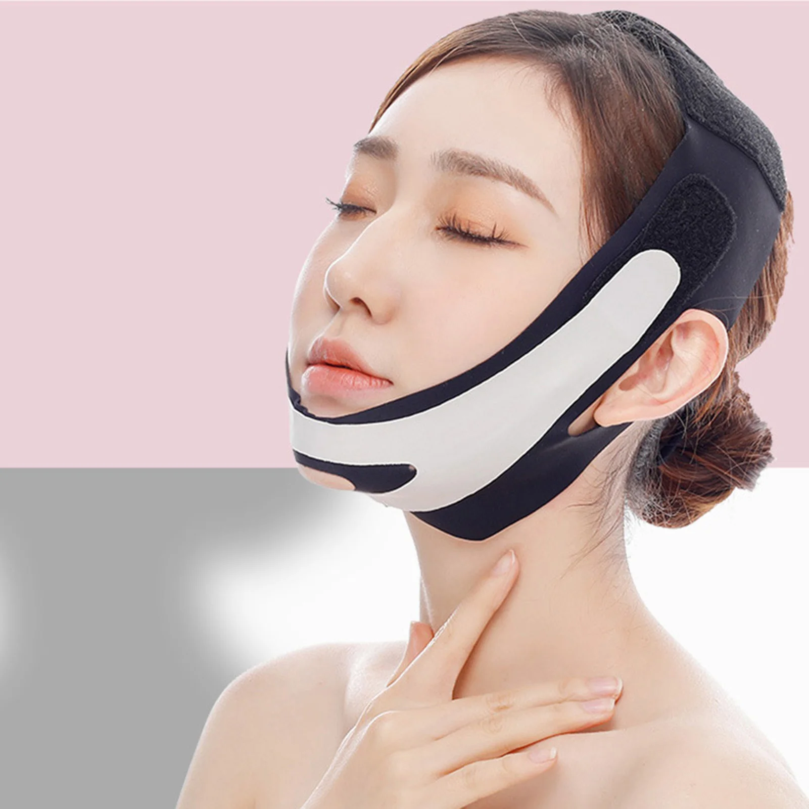 Reusable V line Lifting Mask Double Chin Reducer Face Slimming Strap for Tightening Skin