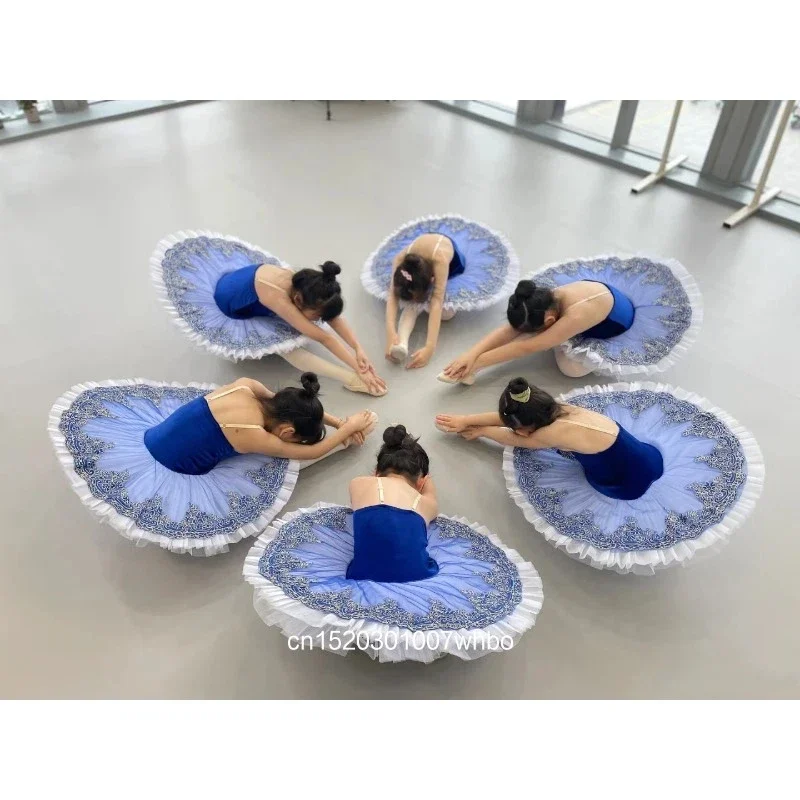 

Балетное платье для девочек, детское пышное платье-туту с короткими рукавами, костюм для выступлений на сцене, танцевальная одежда для вечеринок с короной и цветком на руку