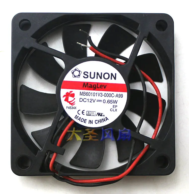 

Original MB60101V3-000C-A99 12V 0.65W 6010 6CM slim mute cooling fan