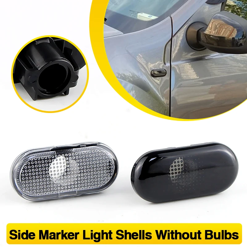 2PC For Renault CLIO KANGOO MEGANE ESPACE No Bulbs Car Fender Indicator Light Housing Covers For Opel MOVANO Pritsche/Fahrgestel