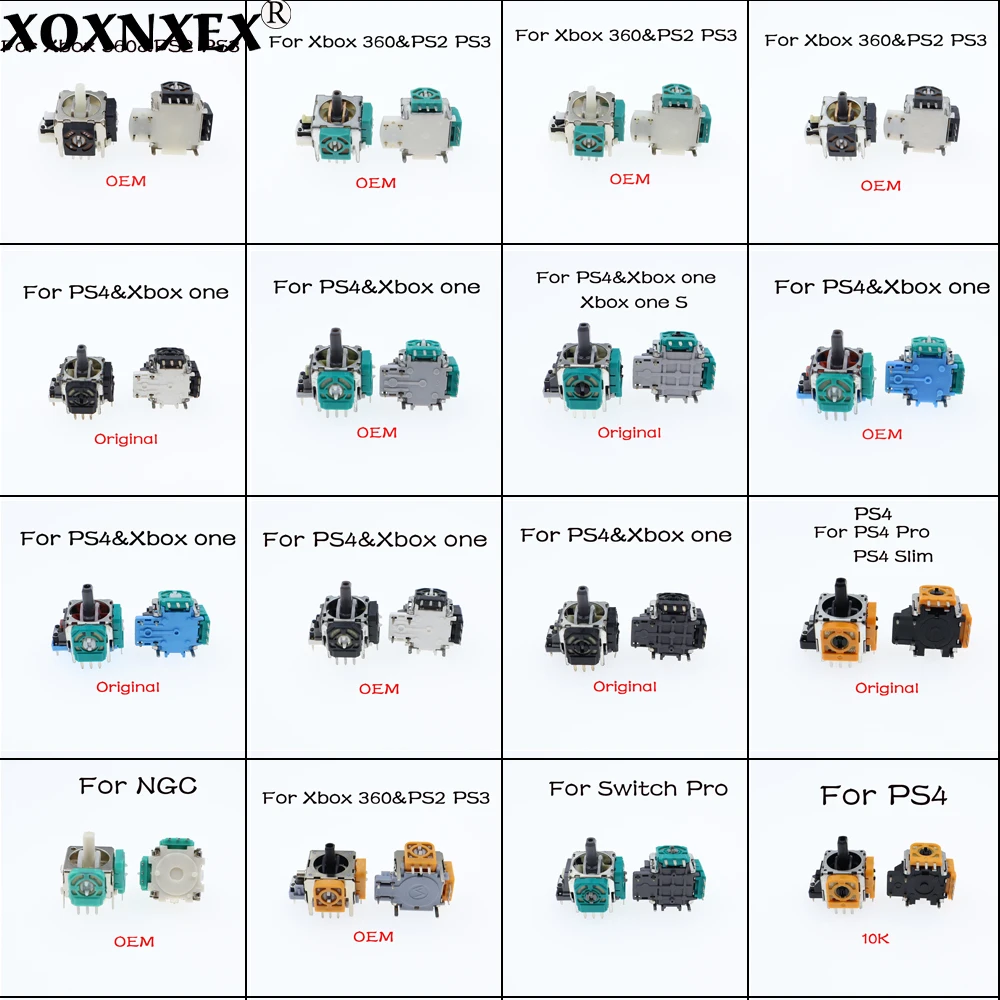 1 шт. 3D аналоговые ручки, джойстик, модуль рокера для Xbox one, контроллер Xbox 360 для PS2, PS3, PS4 PRO NGC Switch Pro