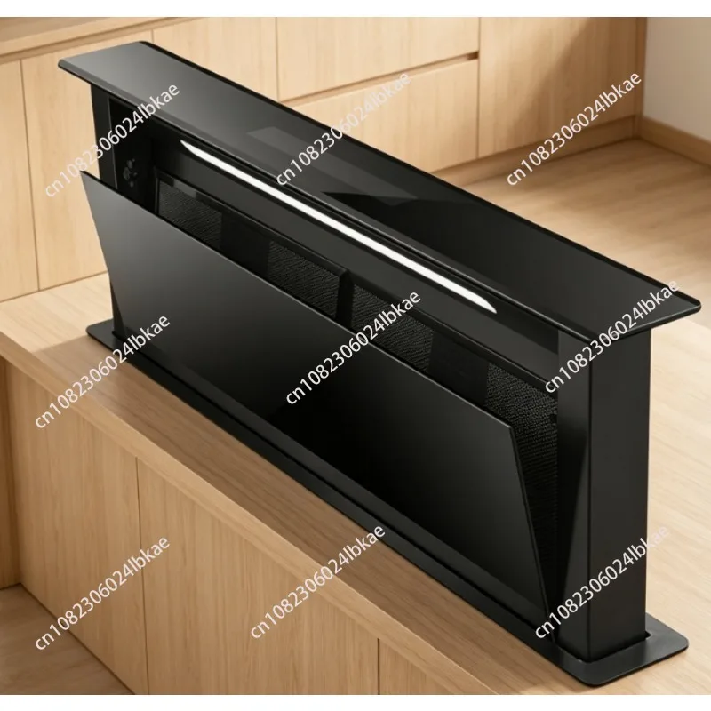 Built-in downdraft cooker hood 60/90cm stainless steel built-in downdraft cooker hood for home silent kitchen exhaust fan