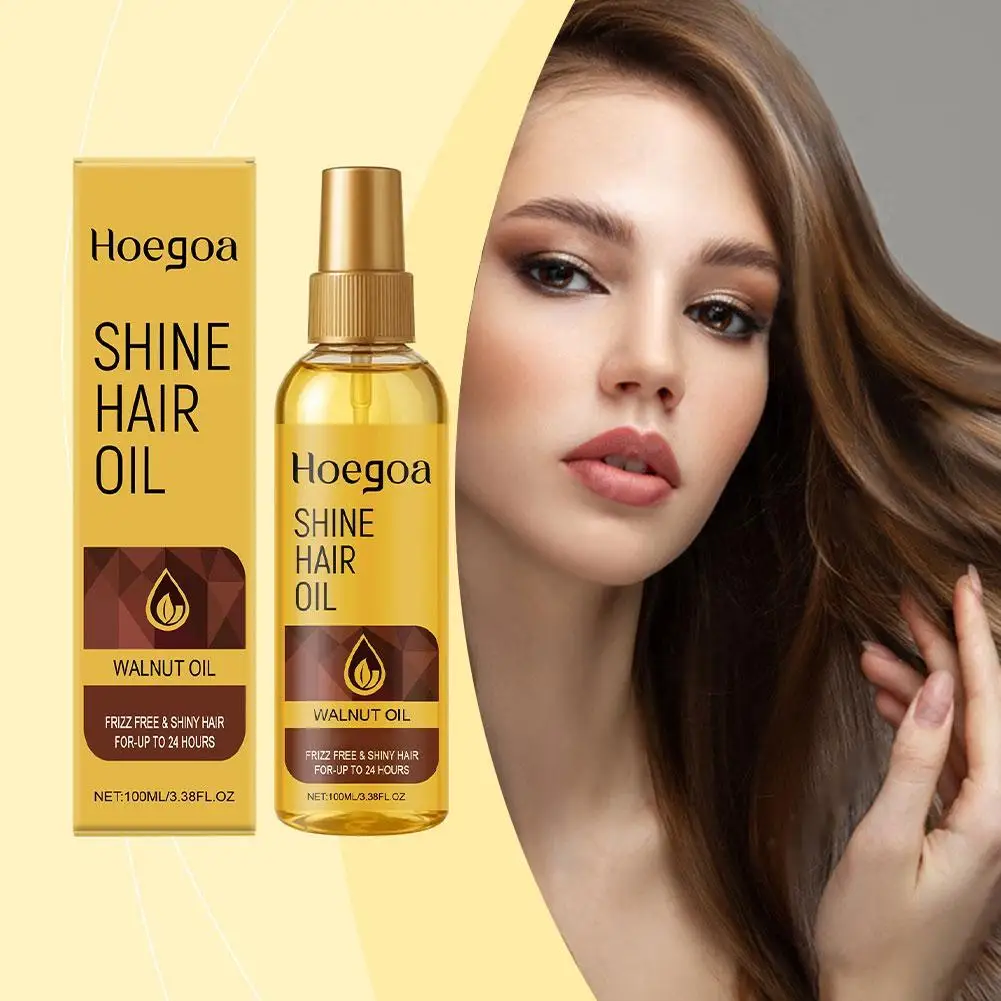 

Walnut Oil Hair Care Oil Nourishing Smoothing Shine Soft Hair Essential Serum Repairing Damaged Frizz Dry Hair Care