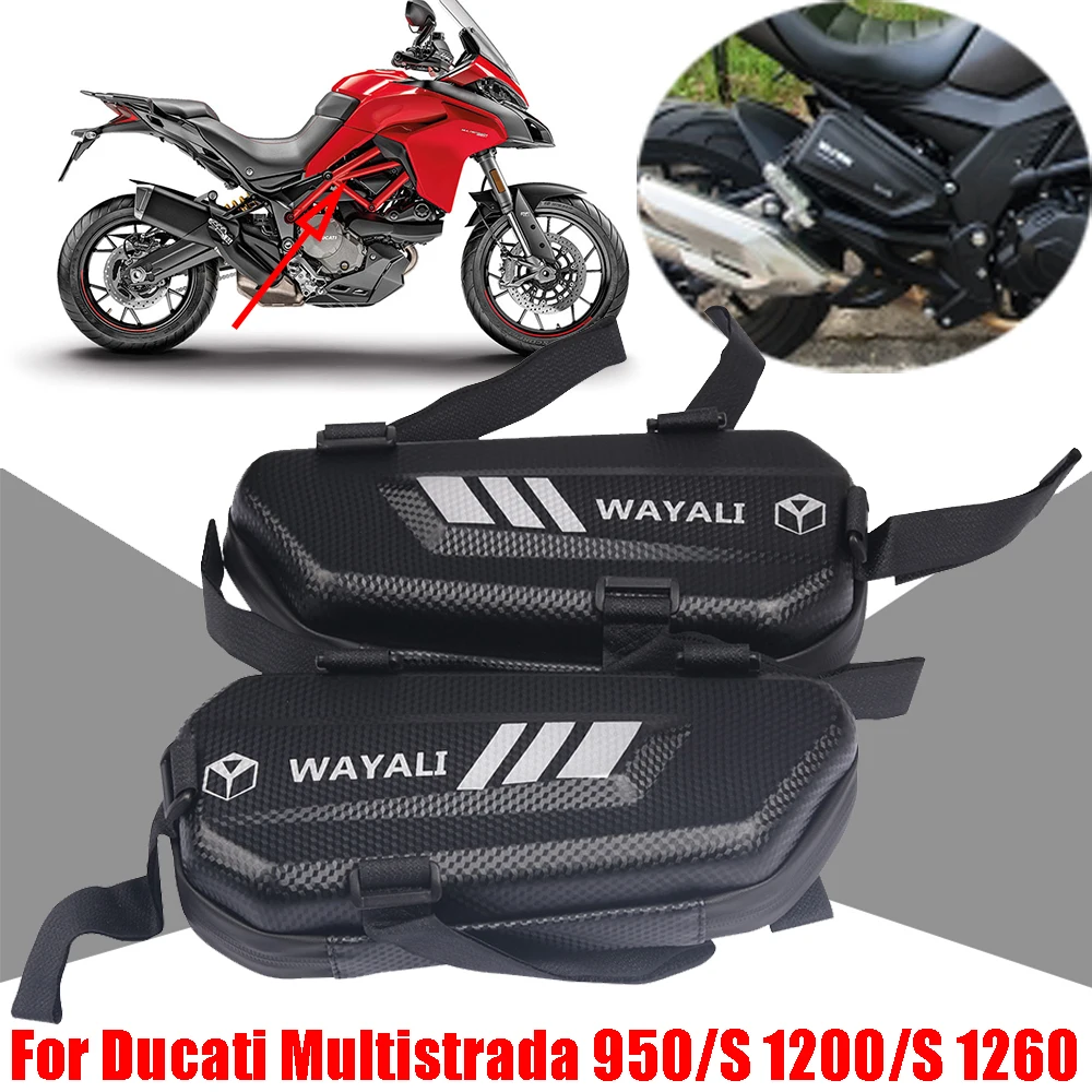 

For Ducati Multistrada 950 950s 1200 1200s 1260 ENDURO MTS 950 MTS 1200 Motorcycle Accessories Side Bag Waterproof Triangle Bag