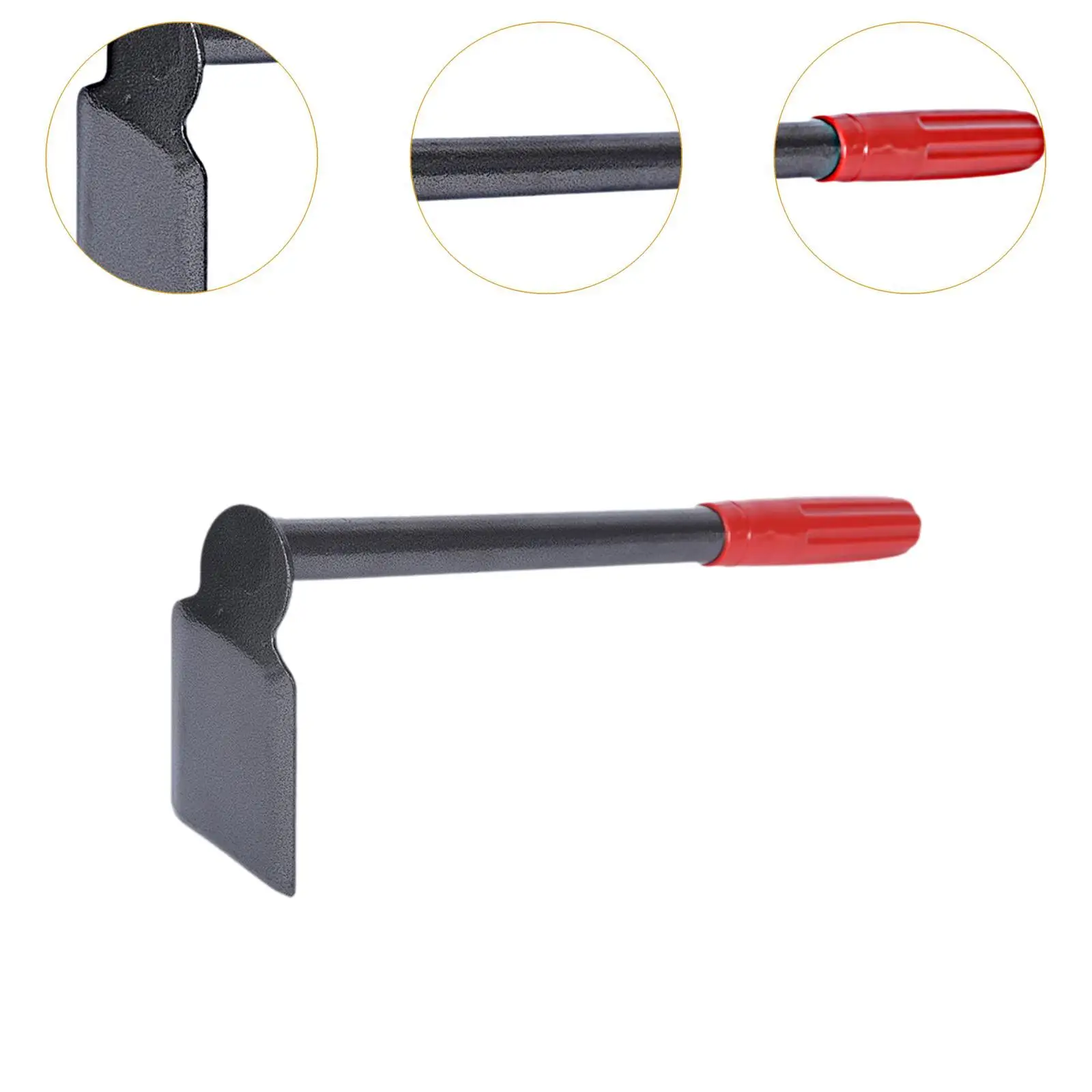 Garden Hoe Multifunction Gardening Tool Portable 35 cm Sturdy Carbon Steel Handy Hoe for Planting Transplanting Loosening Soil