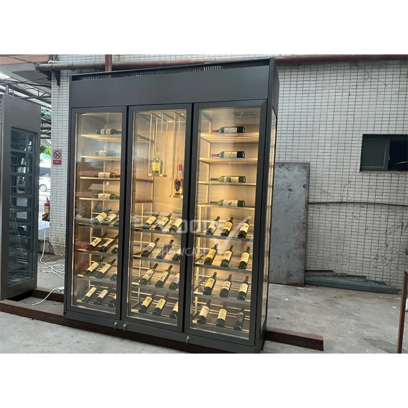 custom.custom luxury stainless steel wine storage cabinet restaurant whiskey rack wine cellar display cabinet bar living room fu