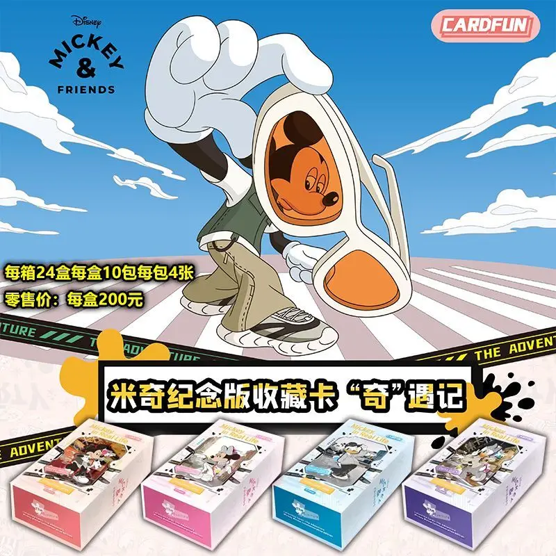CARD.FUN Disney Mickey & Minnie Mouse Collectible Trading Cards Anime Merchandise Designer Toys Surprise Gift Newly Released