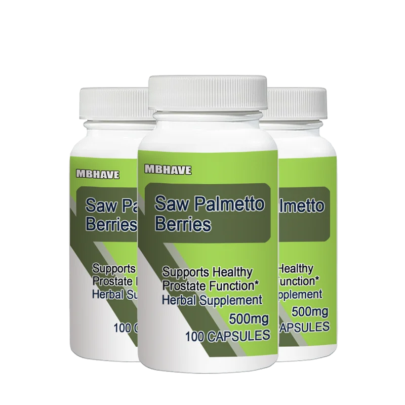 

Saw Palmetto Berries 500mg 100pcsSupports Healthy Prostate Function