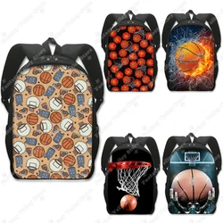 Basketball Print Backpack for Teenager Boys Children School Bags Men Rucksack Outdoor Travel Bag Laptop Sports Backpacks