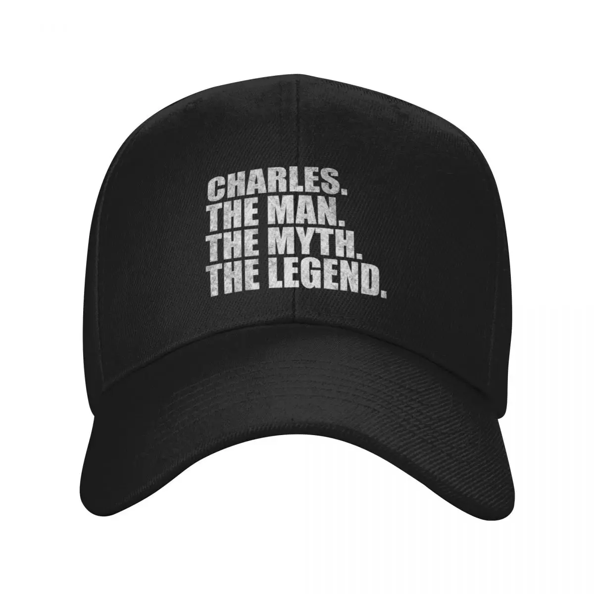 

Charles Name Charles The Man The Myth The legend Baseball Cap party Hat sailor cap for men Bobble Hat beach hat Woman Men's